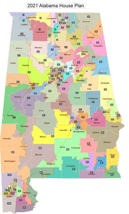 House district map effective November, 2022.
